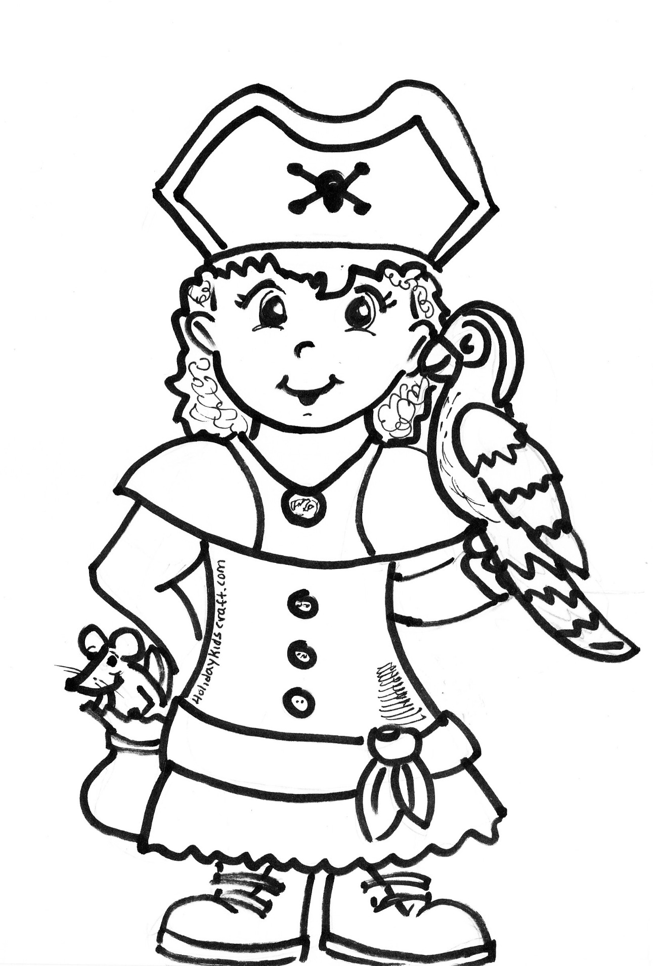 Free printable Pirate coloring page #105006 from Careers and Professions collection