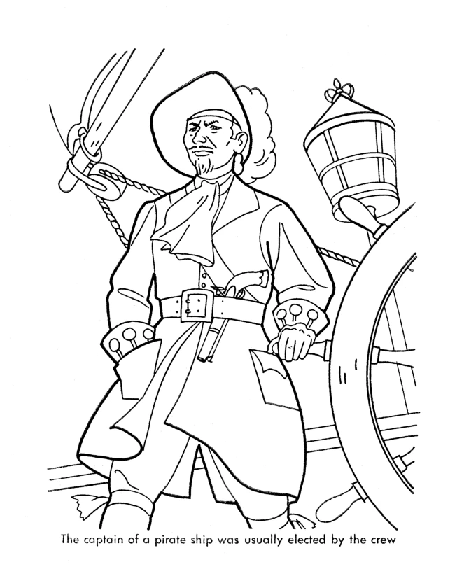 Free printable Pirate coloring page #105101 from Careers and Professions collection