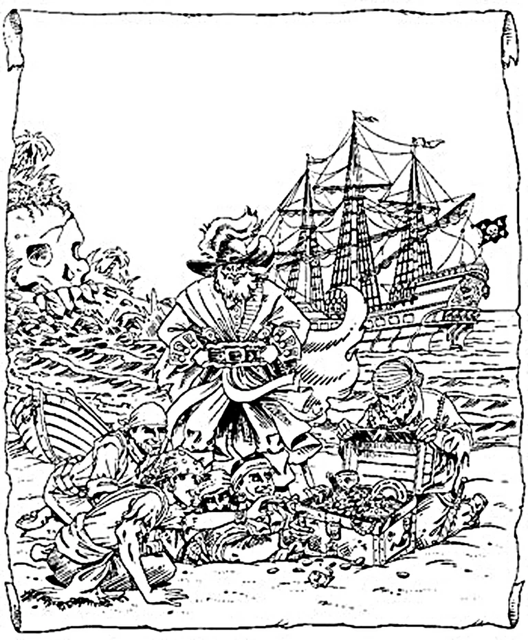 Free printable Pirate coloring page #105115 from Careers and Professions collection