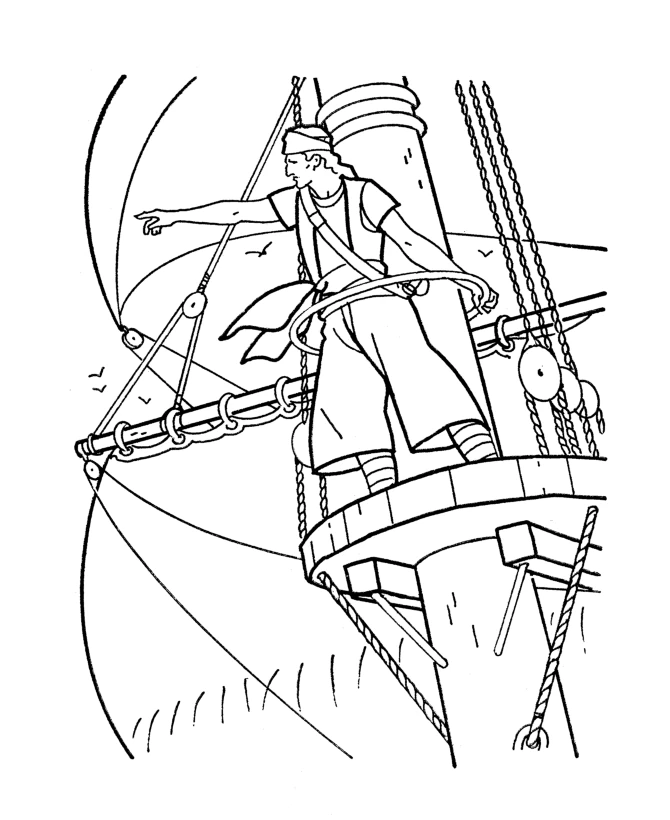 Free printable Pirate coloring page #105188 from Careers and Professions collection Free printable Pirate coloring page #105188 from Careers and Professions collection