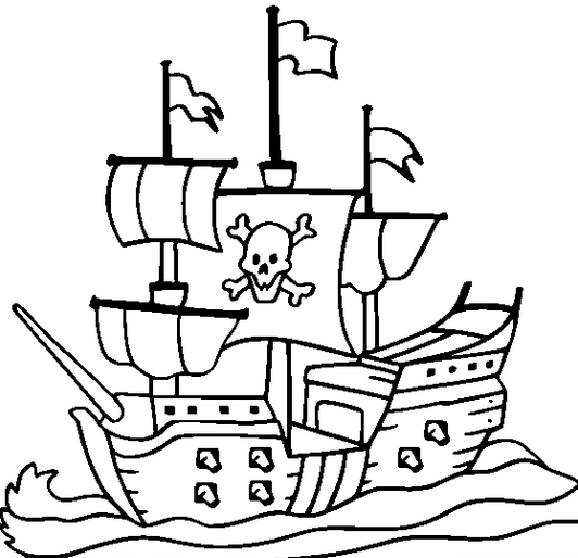 Free printable Pirate coloring page #105268 from Careers and Professions collection