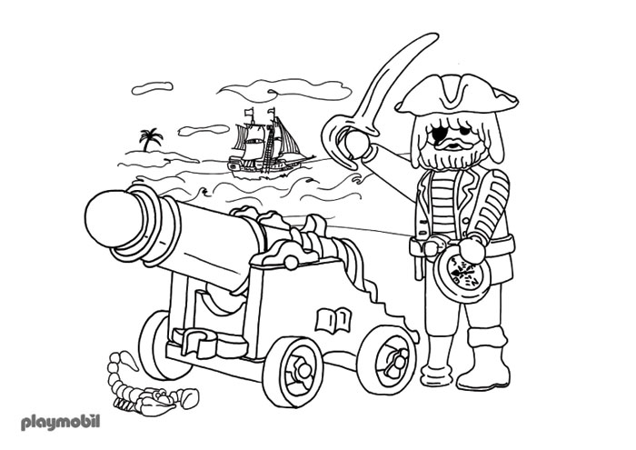 Free printable Pirate coloring page #105303 from Careers and Professions collection