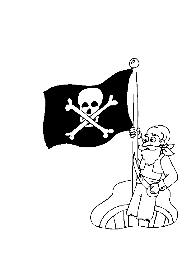 Free printable Pirate coloring page #105332 from Careers and Professions collection