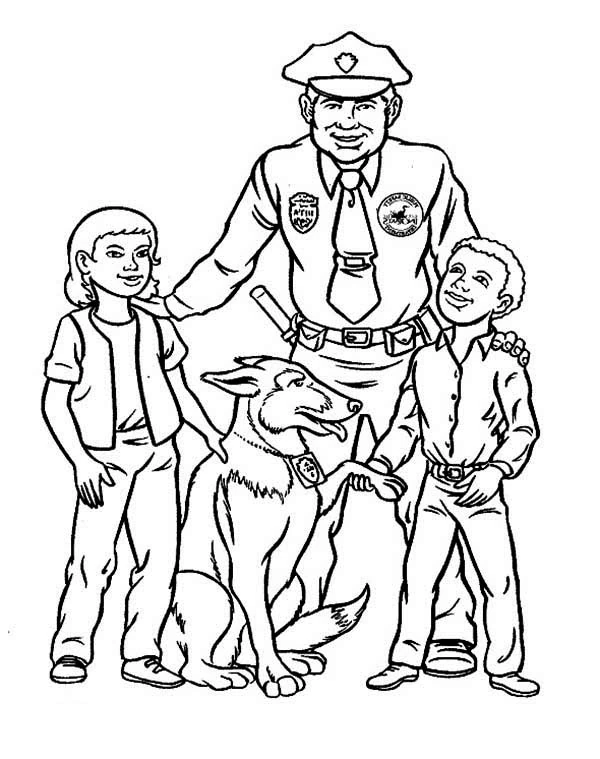 Free printable Police Officer coloring page #105411 from Careers and Professions collection