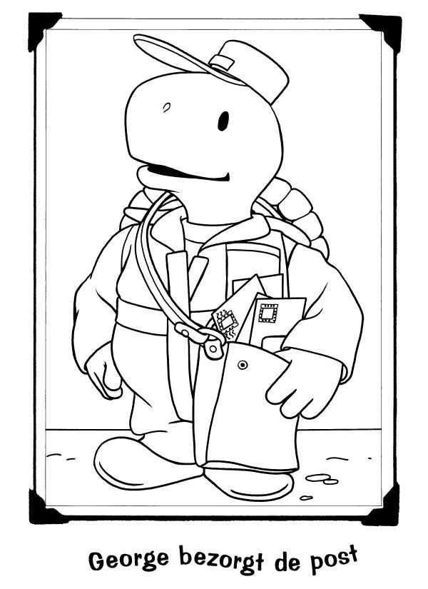 Free printable Postman coloring page #94969 from Careers and Professions collection