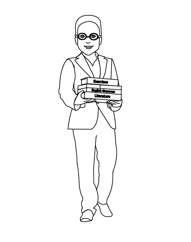 Free printable Teacher coloring page #94245 from Careers and Professions collection