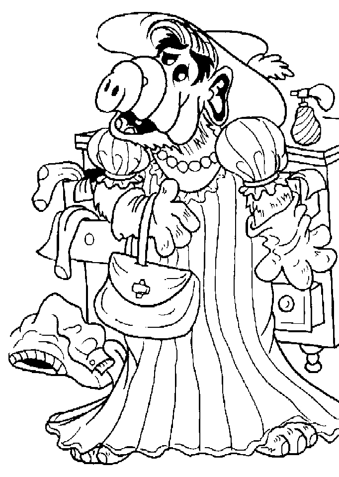 Free printable ALF coloring page #33668 from Cartoon Characters collection