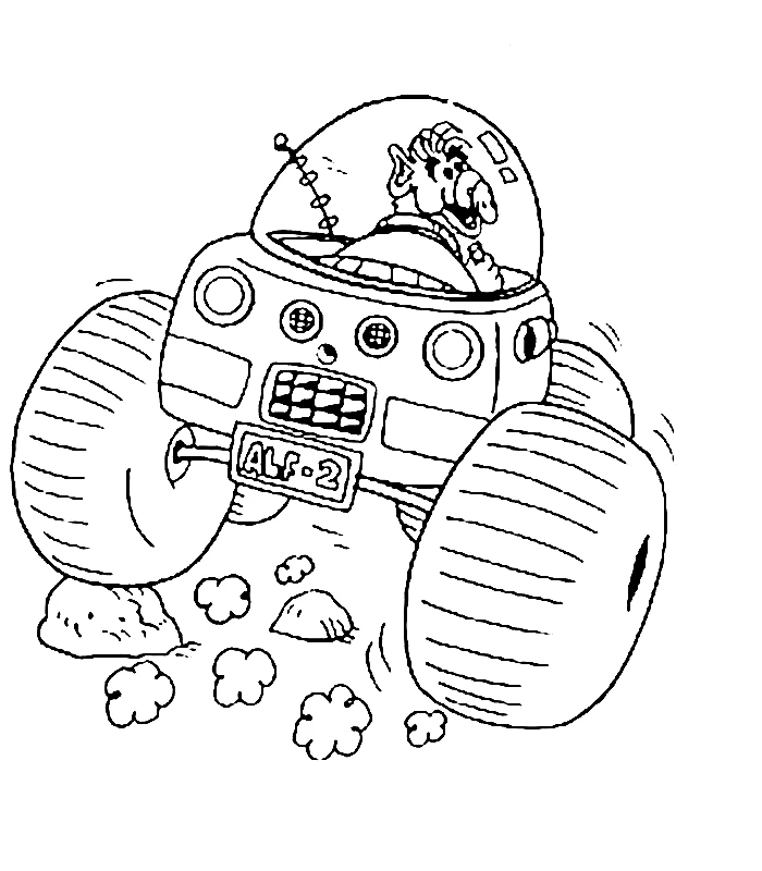 Free printable ALF coloring page #33670 from Cartoon Characters collection