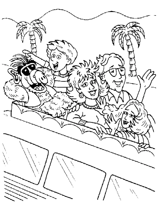 Free printable ALF coloring page #33683 from Cartoon Characters collection