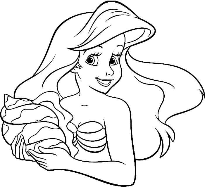 Free printable Ariel coloring page #178408 from Cartoon Characters collection Free printable Ariel coloring page #178408 from Cartoon Characters collection