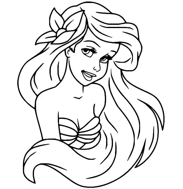 Free printable Ariel coloring page #178409 from Cartoon Characters collection Free printable Ariel coloring page #178409 from Cartoon Characters collection