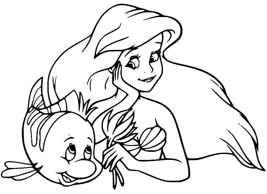 Free printable Ariel coloring page #178411 from Cartoon Characters collection