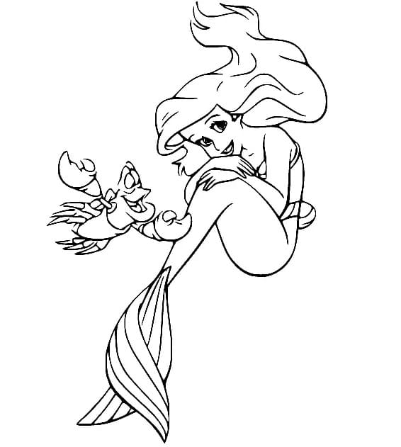 Free printable Ariel coloring page #178416 from Cartoon Characters collection