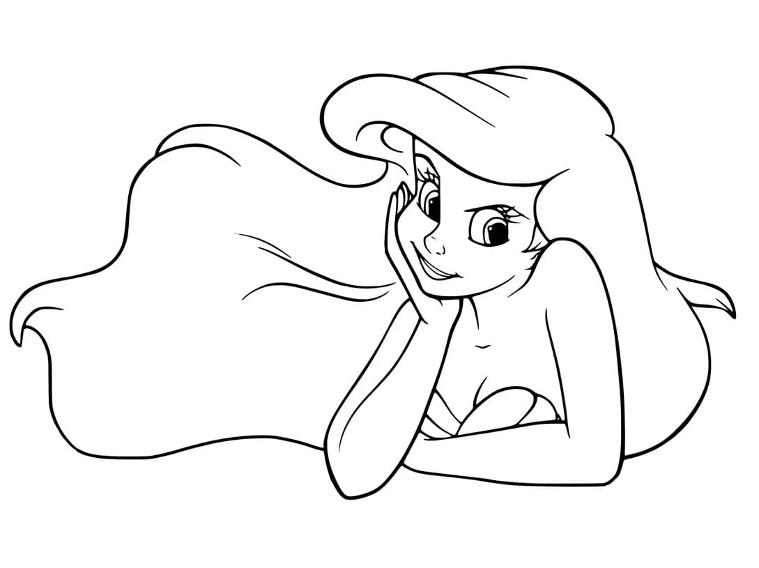 Free printable Ariel coloring page #178425 from Cartoon Characters collection
