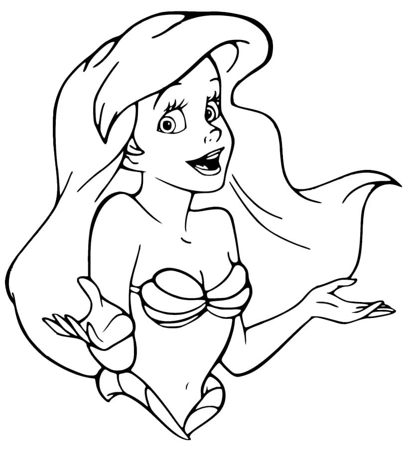 Free printable Ariel coloring page #178427 from Cartoon Characters collection