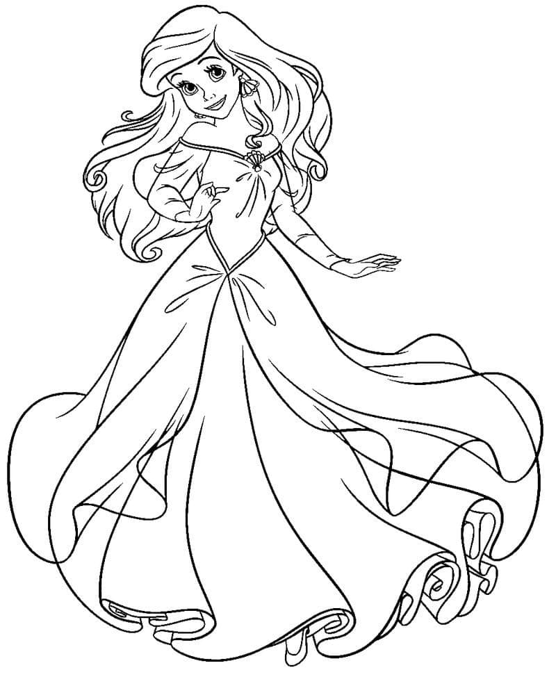 Free printable Ariel coloring page #178440 from Cartoon Characters collection