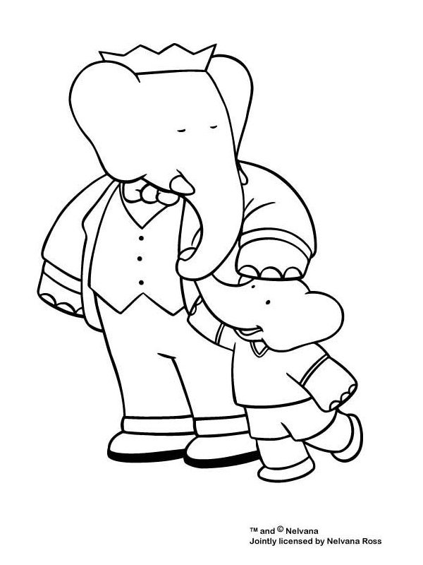 Free printable Babar coloring page #27868 from Cartoon Characters collection Free printable Babar coloring page #27868 from Cartoon Characters collection