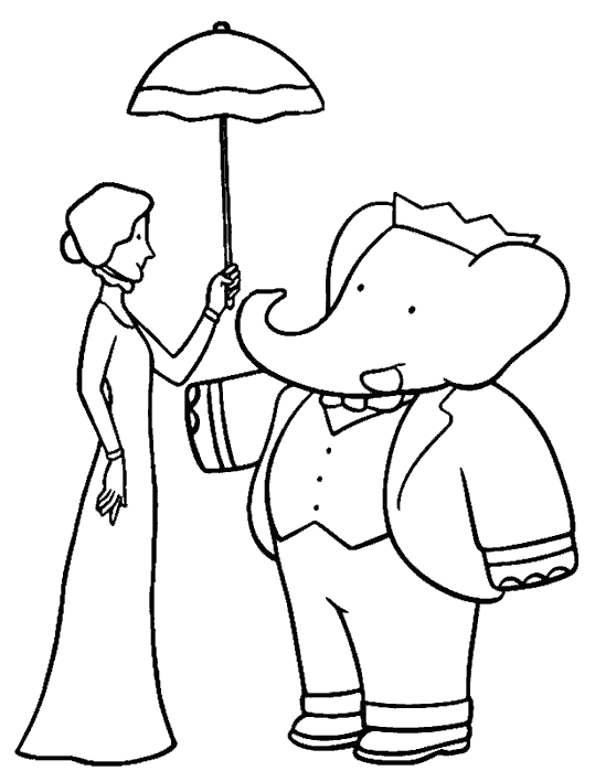 Free printable Babar coloring page #27922 from Cartoon Characters collection