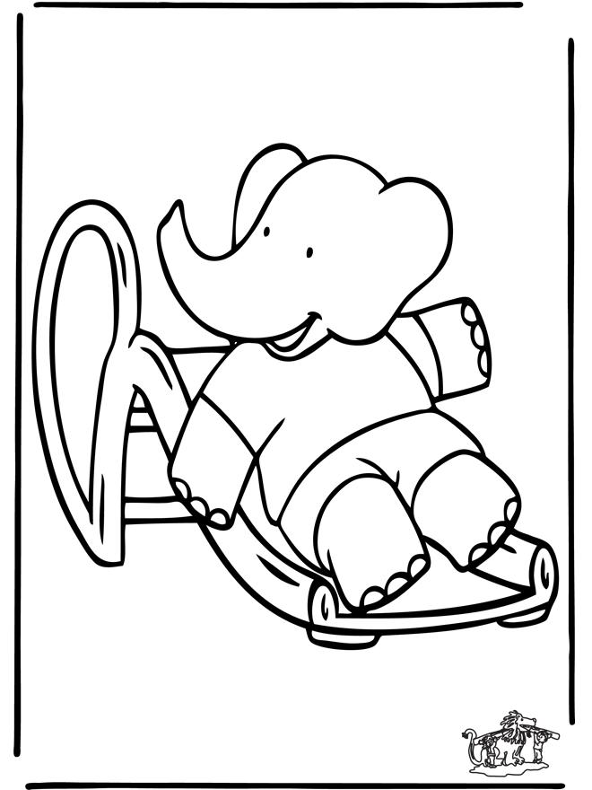 Free printable Babar coloring page #27979 from Cartoon Characters collection