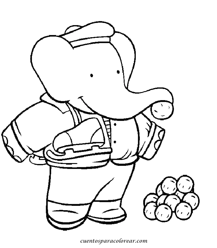 Free printable Babar coloring page #28019 from Cartoon Characters collection