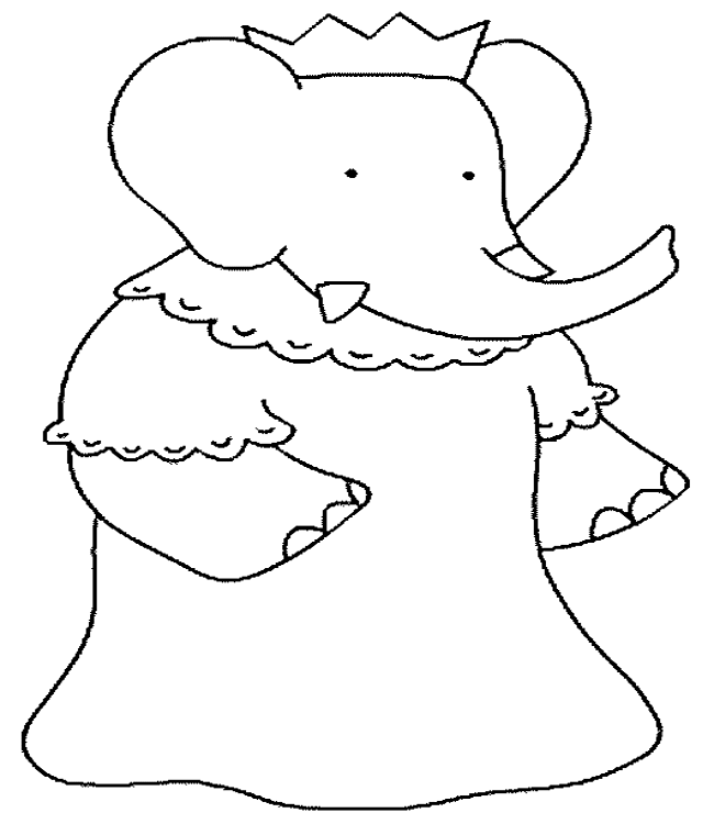 Free printable Babar coloring page #28041 from Cartoon Characters collection