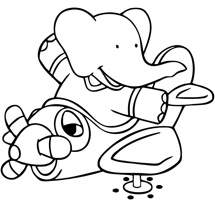 Free printable Babar coloring page #28043 from Cartoon Characters collection