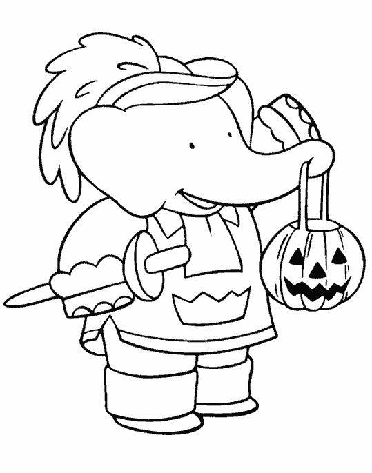 Free printable Babar coloring page #28071 from Cartoon Characters collection