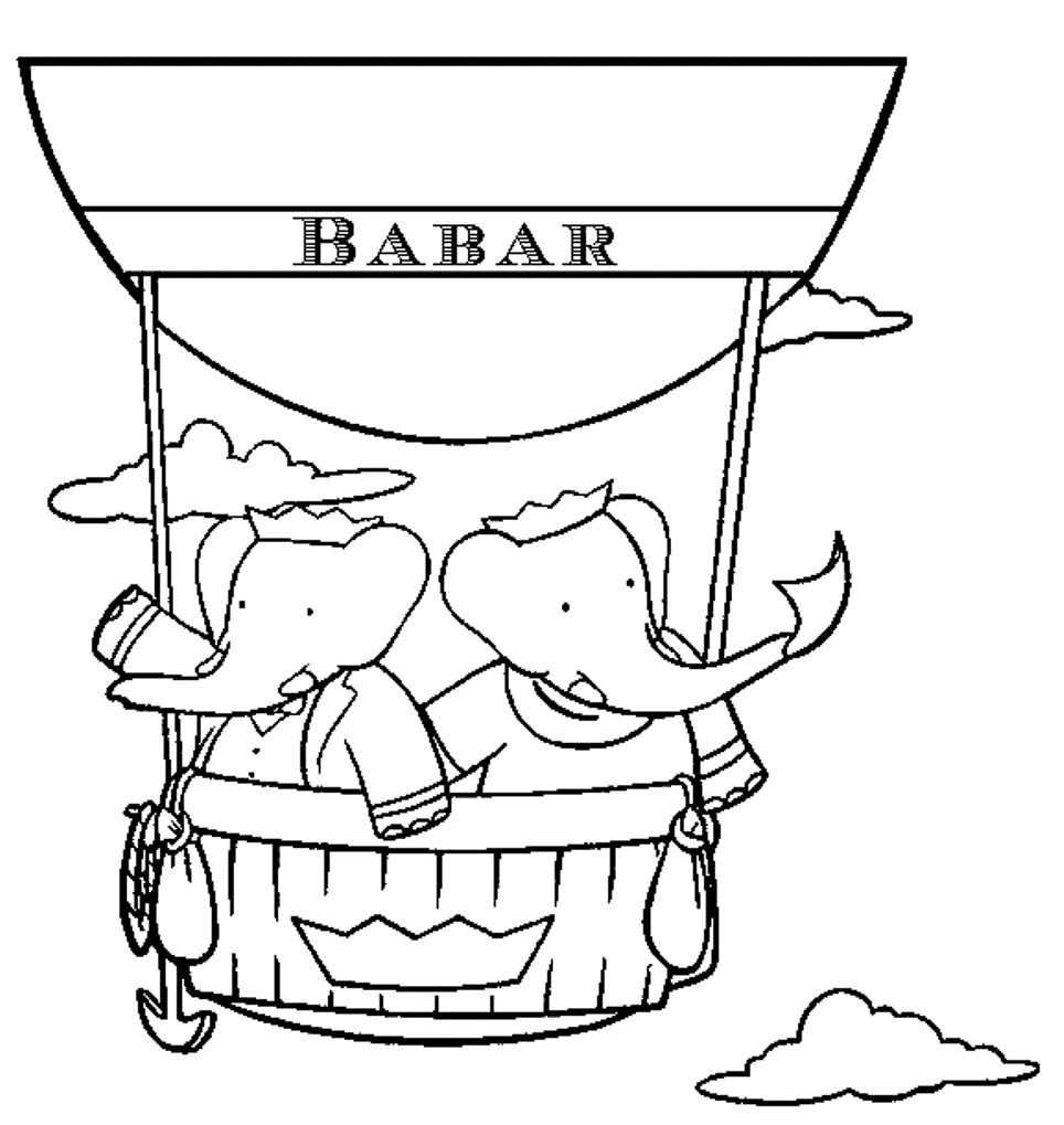 Free printable Babar coloring page #28150 from Cartoon Characters collection Free printable Babar coloring page #28150 from Cartoon Characters collection