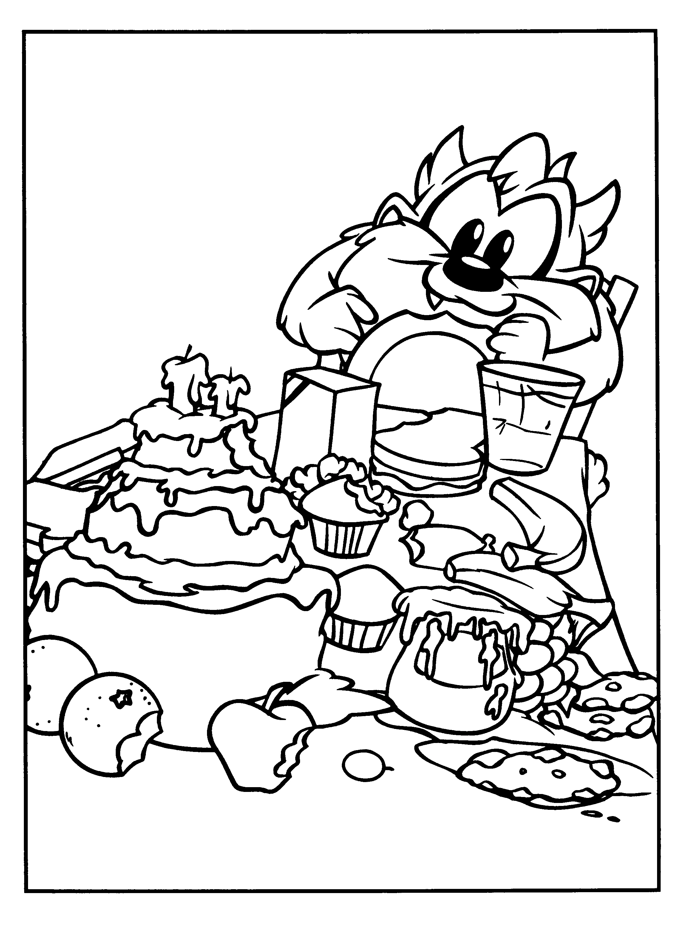 Free printable Baby Looney Tunes coloring page #26571 from Cartoon Characters collection