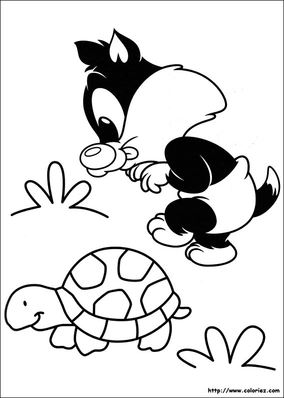 Coloring page: Baby Looney Tunes (Cartoon Characters) #26599 - Free Printable Coloring Pages
