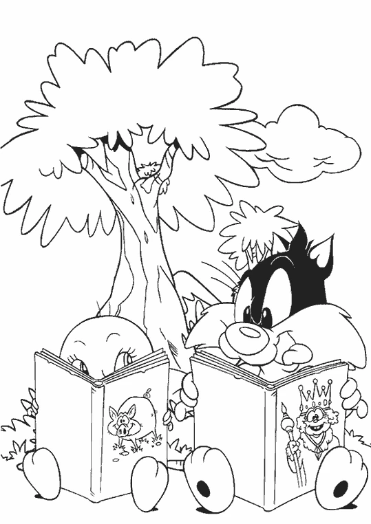 Free printable Baby Looney Tunes coloring page #26617 from Cartoon Characters collection