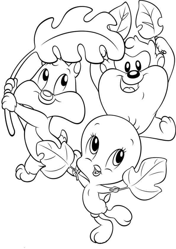 Coloring page: Baby Looney Tunes (Cartoon Characters) #26691 - Free Printable Coloring Pages