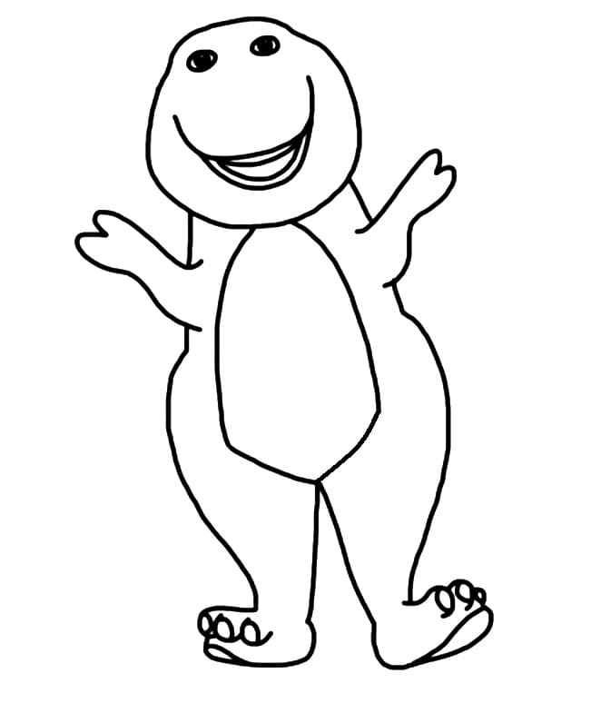 Free printable Barney coloring page #203008 from Cartoon Characters collection