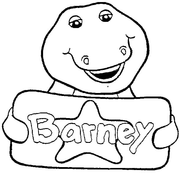 Free printable Barney coloring page #203013 from Cartoon Characters collection