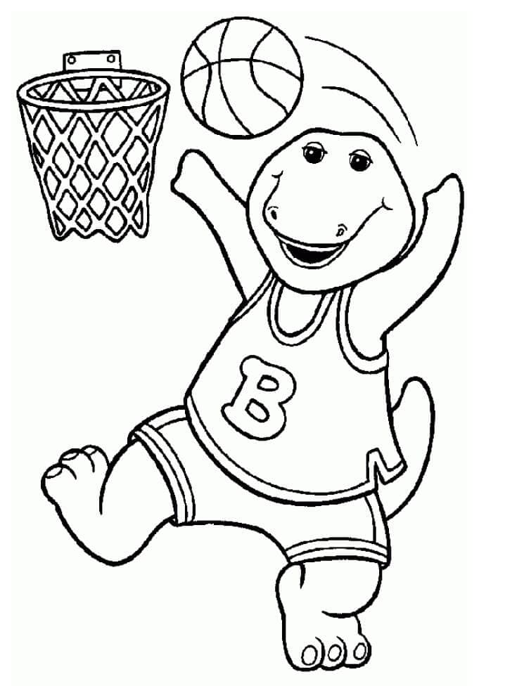 Free printable Barney coloring page #203034 from Cartoon Characters collection