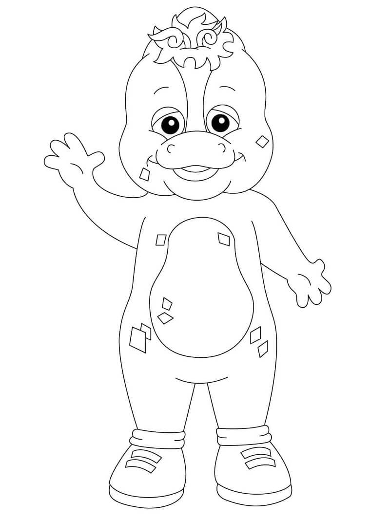 Free printable Barney coloring page #203040 from Cartoon Characters collection
