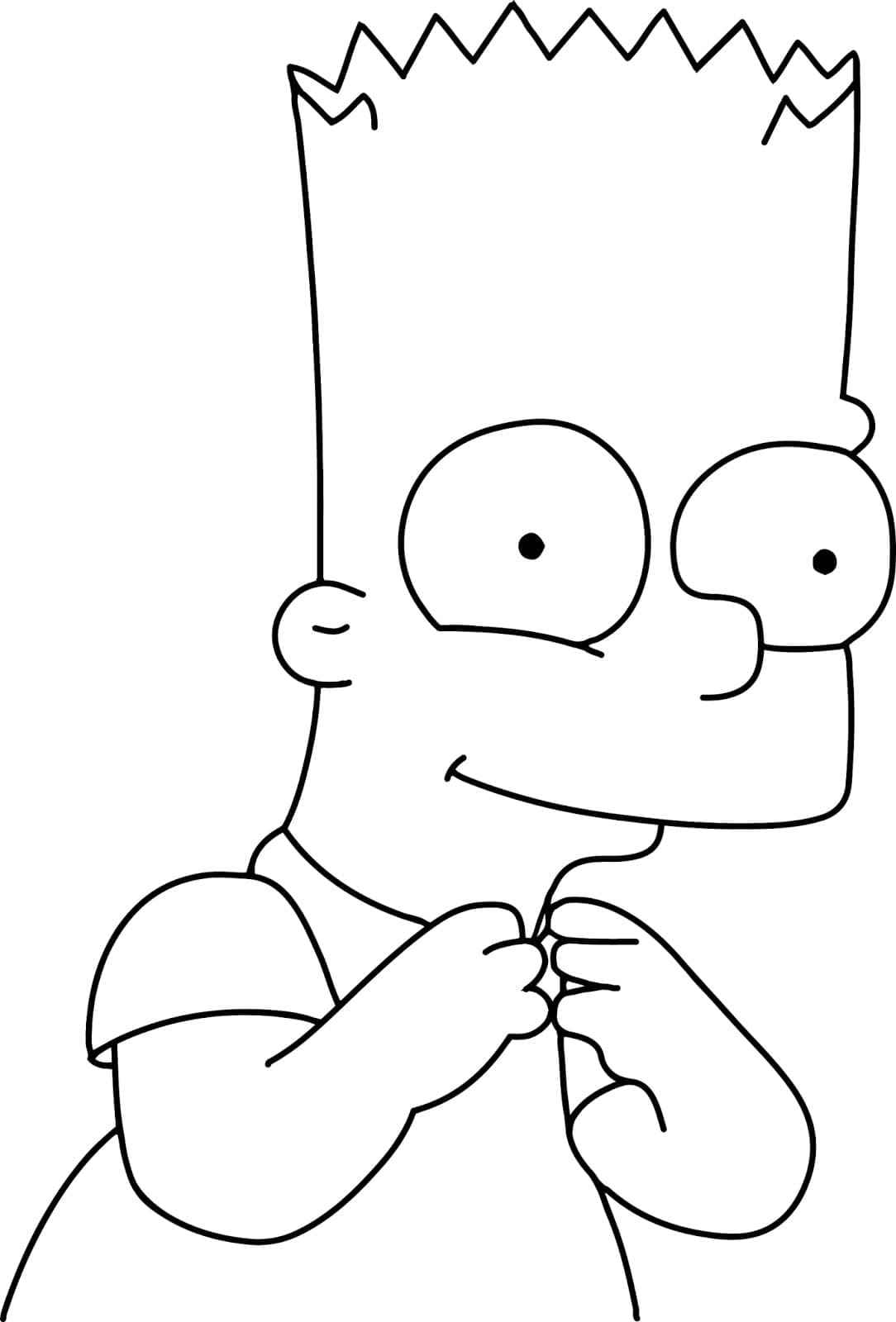 Free printable Bart Simpson coloring page #210672 from Cartoon Characters collection Free printable Bart Simpson coloring page #210672 from Cartoon Characters collection
