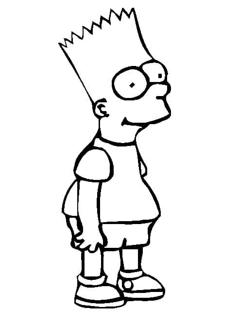 Free printable Bart Simpson coloring page #210674 from Cartoon Characters collection