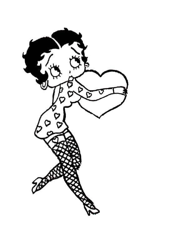 Free printable Betty Boop coloring page #203068 from Cartoon Characters collection