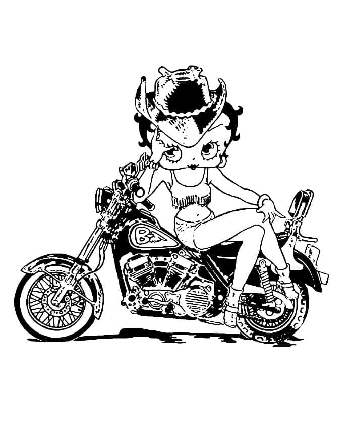 Free printable Betty Boop coloring page #203070 from Cartoon Characters collection