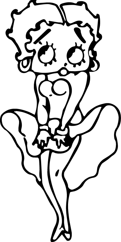 Free printable Betty Boop coloring page #26075 from Cartoon Characters collection Free printable Betty Boop coloring page #26075 from Cartoon Characters collection