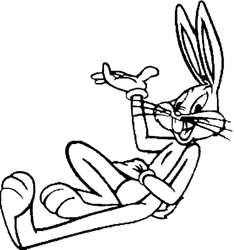 Coloring page: Bugs Bunny (Cartoon Characters) #26309 - Free Printable Coloring Pages