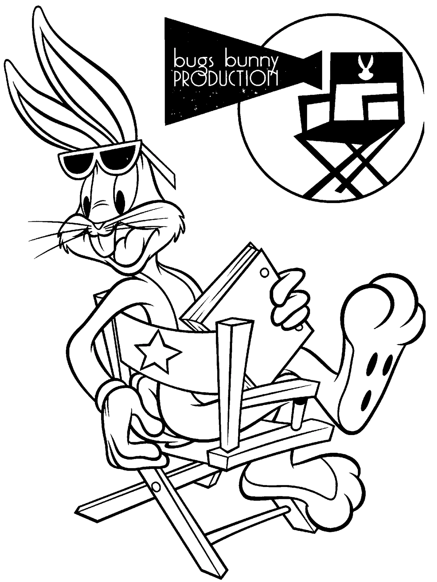 Coloring page: Bugs Bunny (Cartoon Characters) #26317 - Free Printable Coloring Pages