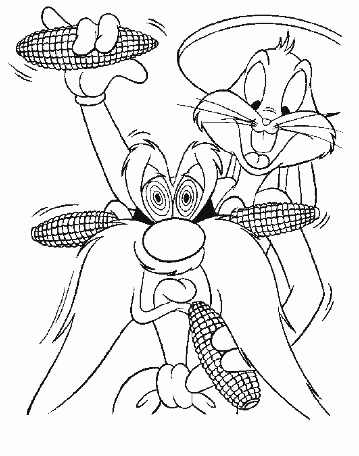 Coloring page: Bugs Bunny (Cartoon Characters) #26331 - Free Printable Coloring Pages