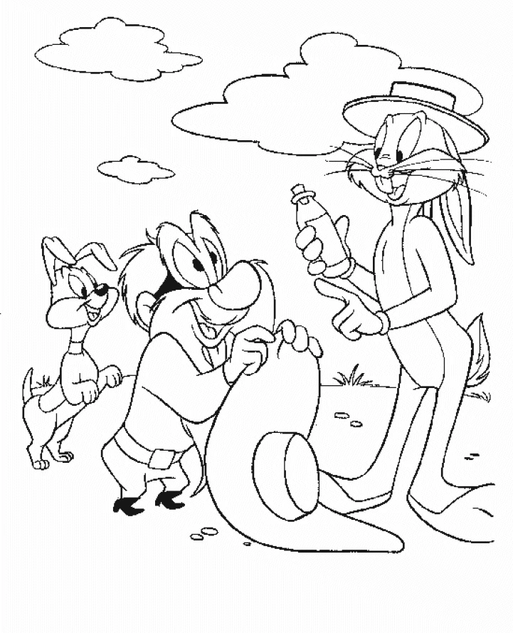 Free printable Bugs Bunny coloring page #26336 from Cartoon Characters collection