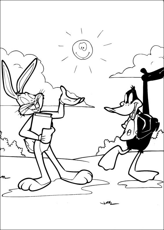 Coloring page: Bugs Bunny (Cartoon Characters) #26366 - Free Printable Coloring Pages