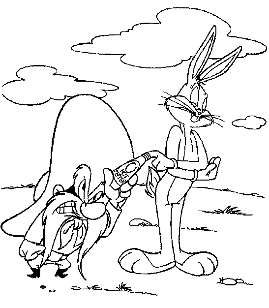 Free printable Bugs Bunny coloring page #26383 from Cartoon Characters collection Free printable Bugs Bunny coloring page #26383 from Cartoon Characters collection
