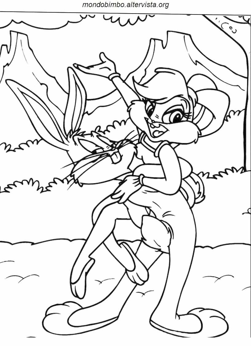 Coloring page: Bugs Bunny (Cartoon Characters) #26394 - Free Printable Coloring Pages