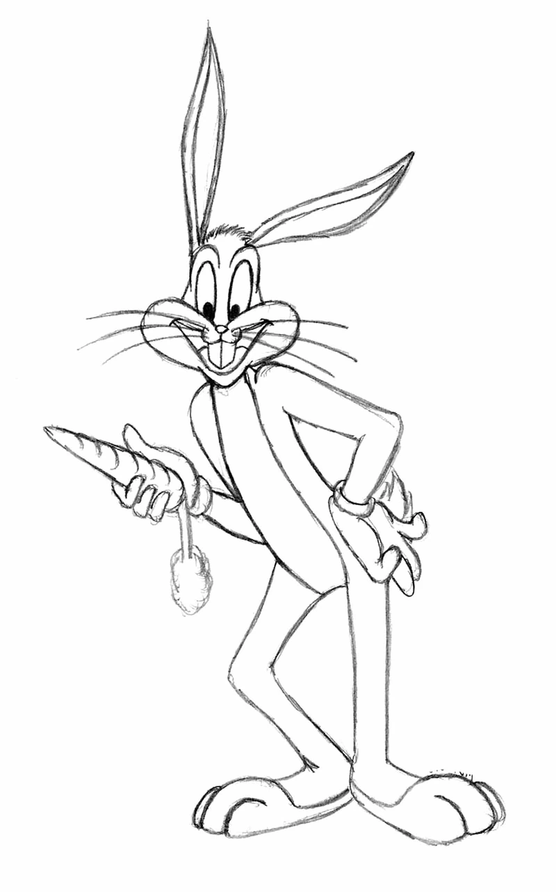 Coloring page: Bugs Bunny (Cartoon Characters) #26409 - Free Printable Coloring Pages