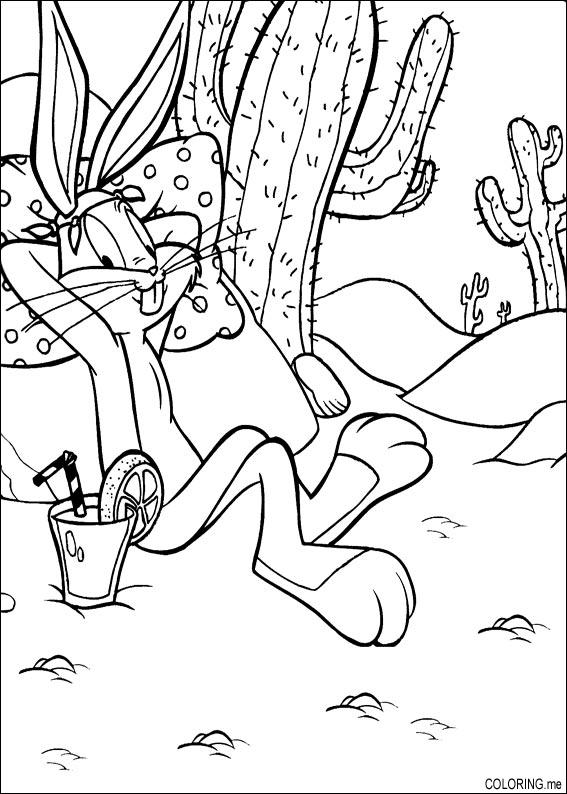 Coloring page: Bugs Bunny (Cartoon Characters) #26420 - Free Printable Coloring Pages
